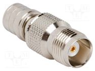 Adapter; QMA male,TNC female; Insulation: PTFE; 50Ω; brass; 18GHz AMPHENOL RF