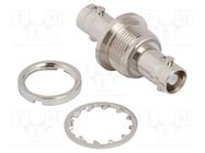 Adapter; HD-BNC female,both sides; Insulation: PTFE; 75Ω; brass AMPHENOL RF