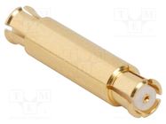 Adapter; SMP male,both sides; Insulation: PTFE; 50Ω; 40GHz AMPHENOL RF