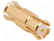 Adapter; SMP male,both sides; Insulation: PTFE; 50Ω; 40GHz AMPHENOL RF