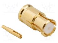 Connector: coaxial; plug; female; straight; 50Ω; soldering; 26.5GHz AMPHENOL RF