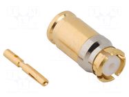 Connector: coaxial; plug; female; SMP; soldering; for cable; 50Ω AMPHENOL RF