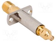 Adapter; SMA female,SMP male; Insulation: PTFE; 50Ω; Mat: brass AMPHENOL RF