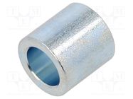 Spacer sleeve; 16mm; cylindrical; steel; zinc; Out.diam: 16mm 