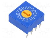 Encoding switch; HEX/BCD; Pos: 16; THT; Rcont max: 100mΩ; 5Ncm; tube ECE