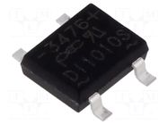 Bridge rectifier: single-phase; Urmax: 1kV; If: 1A; Ifsm: 30A; SMT PanJit Semiconductor