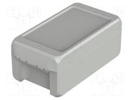 Enclosure: multipurpose; X: 80mm; Y: 151mm; Z: 60mm; BOCUBE; grey BOPLA