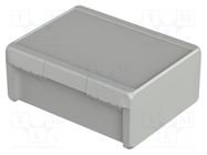 Enclosure: multipurpose; X: 239mm; Y: 300mm; Z: 120mm; BOCUBE; grey BOPLA