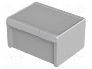 Enclosure: multipurpose; X: 239mm; Y: 300mm; Z: 160mm; BOCUBE; grey BOPLA