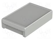 Enclosure: multipurpose; X: 170mm; Y: 271mm; Z: 60mm; BOCUBE; grey BOPLA