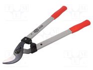 Garden pruner; 500mm; steel; Ø35mm max; Handle material: aluminum FELCO