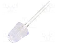 LED; UV; 8°; 20mA; 114mW; 360÷370nm; 3/3.4/3.8VDC; THT; Front: convex OPTOSUPPLY