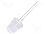 LED; UV; 8°; 20mA; 114mW; 380÷390nm; 3/3.4/3.8VDC; THT; Front: convex OPTOSUPPLY