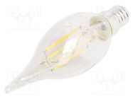 LED lamp; grey; E14; 230VAC; 4W; 360°; 2700K GTV Poland