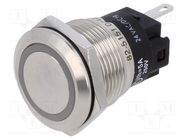 Indicator: LED; flat; red/green; 24VDC; 24VAC; Ø19mm; Body: silver EAO