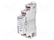 Relay: installation; monostable; 3PDT; Uswitch: max.250VAC; 8A ORNO