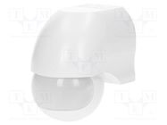 Motion sensor; wall mount; 230VAC; IP44; 12m; Range: 10s÷7min; 180° ORNO