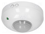 Motion sensor; wall mount; 230VAC; IP20; 6m; Range: 10s÷7min; 360° ORNO