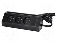 Plug socket strip: furniture; furniture socket; IP20; 3680W; 1.5m VIRONE