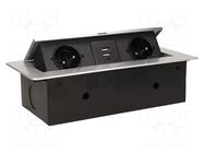 Plug socket strip: furniture; furniture socket; IP20; 3600W ORNO