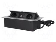 Plug socket strip: furniture; furniture socket; IP20; 3600W ORNO