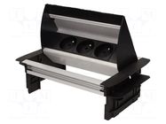 Plug socket strip: furniture; furniture socket; IP20; 3680W ORNO