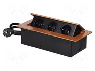 Plug socket strip: furniture; furniture socket; IP20; 3600W ORNO