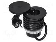 Plug socket strip: furniture; furniture socket; IP20; 3680W ORNO