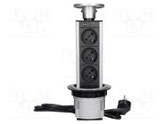 Plug socket strip: furniture; furniture socket; IP20; 3680W VIRONE