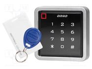 RFID combination lock; wall mount; 12VDC; IP68; -45÷60°C; 0÷99s ORNO