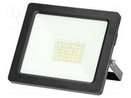 Lamp: LED flood light; 30W; 4000K; CRImin: 80; 120x148x35mm; IP65 VIRONE