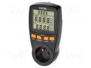 Controller; plug-in; IP20; 16A; 230VAC 50/60Hz; Display: LCD; black VIRONE