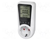 Controller; plug-in; IP20; 16A; 230VAC 50/60Hz; Display: LCD; white VIRONE