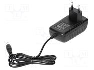 Power supply: switching; mains,plug; 13.5VDC; 1.7A; 20W; Plug: EU ORNO