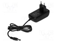 Power supply: switching; mains,plug; 15VDC; 1.6A; 25W; Plug: EU ORNO