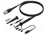 Probe: for oscilloscope; passive; 100MHz; 1: 1,10: 1; 3.5ns; 1.2m CAL TEST