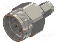 Adapter; 31.5mm; N plug,SMA male; 50Ω; 1kV; 12GHz CAL TEST