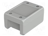 Enclosure: multipurpose; X: 86mm; Y: 121mm; Z: 60mm; BOCUBE ALU; grey BOPLA