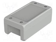 Enclosure: multipurpose; X: 86mm; Y: 159mm; Z: 60mm; BOCUBE ALU; grey BOPLA