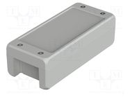 Enclosure: multipurpose; X: 86mm; Y: 199mm; Z: 60mm; BOCUBE ALU; grey BOPLA