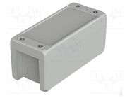 Enclosure: multipurpose; X: 86mm; Y: 199mm; Z: 90mm; BOCUBE ALU; grey BOPLA