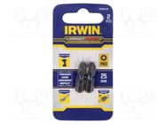 Screwdriver bit; Phillips; PH3; Mounting: 1/4" (C6,3mm); 2pcs. IRWIN