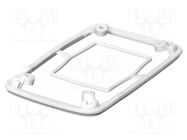 Gasket; elastomer thermoplastic TPE; BoPad; Colour: white BOPLA