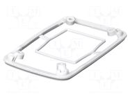 Gasket; elastomer thermoplastic TPE; BoPad; Colour: white BOPLA