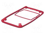 Gasket; elastomer thermoplastic TPE; BoPad; Colour: red BOPLA