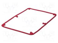 Gasket; elastomer thermoplastic TPE; BoPad; Colour: red BOPLA