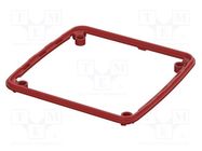 Gasket; elastomer thermoplastic TPE; BoPad; Colour: red BOPLA