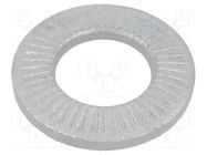 Washer; internally serrated; M10; D=20mm; h=2.6mm; spring steel BOSSARD