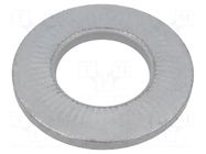 Washer; internally serrated; M20; D=40mm; h=4.9mm; spring steel BOSSARD