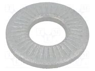 Washer; internally serrated; M5; D=12mm; h=1.8mm; spring steel BOSSARD